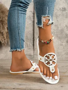 Trendy Womens Summer Slides Breathable Soft Sole Fashionable House Slippers For Daily Wear Comfortable Lightweight