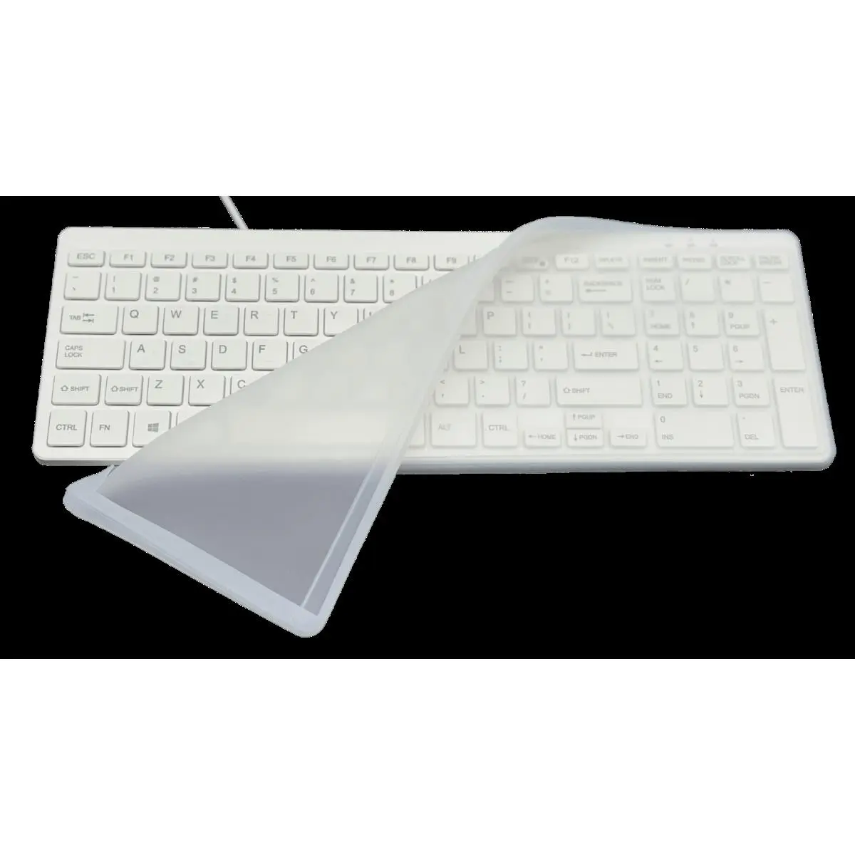 MAN & MACHINE Y Cool Flat Fitted Keyboard Cover - Drape Design, Easy Clean Computer Keyboard Protector