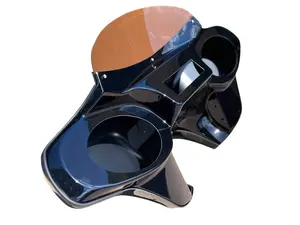 QK Racing Harley Davidson Glossy Fat Boy Fatboy Lo and S Batwing Fairing 6x9 Speaker Cutout
