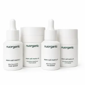 nuorganic NEW LAUNCH Firm & Reset Complete Skincare Bundle (4 Products) - Skin Repair, Hydrating, Firming, Anti-Aging, Stem Cell Matrix I, II, III, IV for Adults