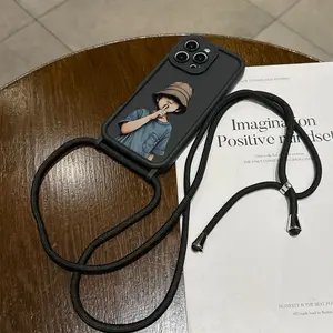 Convenient Lanyard Phone Case with Adjustable Strap, Phone Wrist Strap and Crossbody Shoulder Strap, Anti-Drop Tpu Protective Case for iPhone, Accessories