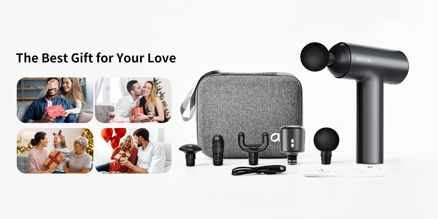 arboleaf Thermacool Massage Gun with Heat and Cold, 6 Speeds Muscle Massage Gun Deep Tissue with Case, Powerful Percussion Massager for Home Gym Office Muscle Back Pain Relief, Gift