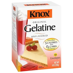 Unflavored Original Gelatin, 32-Count Packets - Ideal for Snacks, Desserts