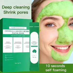 Centella foam facial mask can remove black and control oil, deeply clean facial dirt 1 box facial cleanser