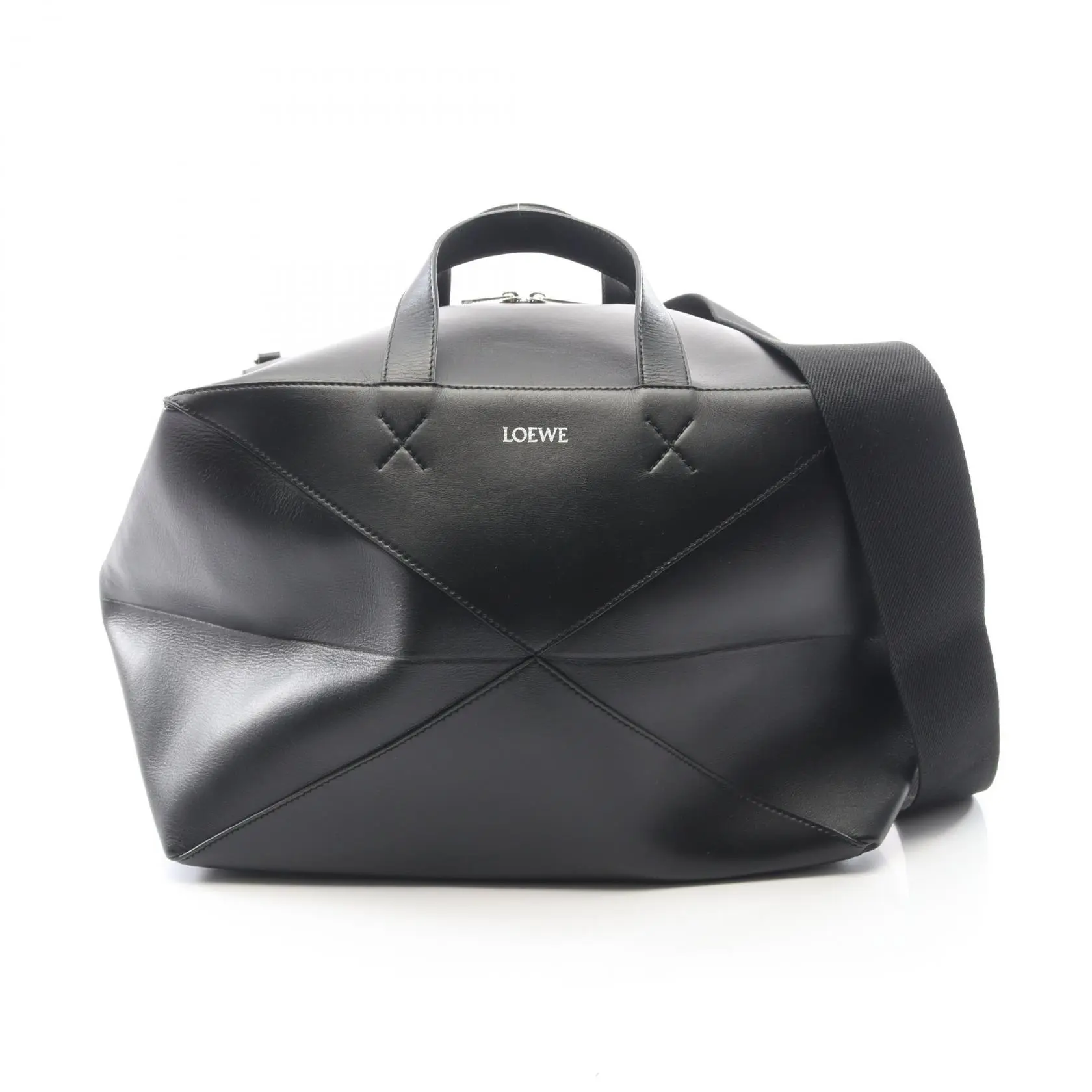 Pre-owned Loewe Calfskin Tote Bags Puzzle Fold Duffel Leather Boston Bag