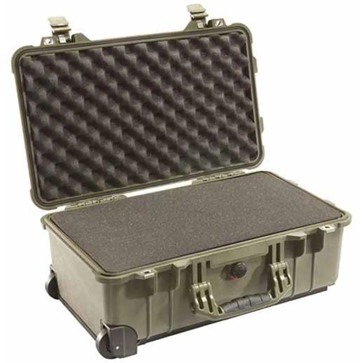 Pelican 1510 Watertight Carry On Hard Case with Foam Insert & Wheels - Olve Drab Green