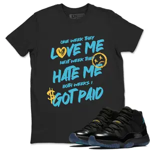 Unisex T-shirt To Match Sneakers Jordan 11 Retro Gamma - I Got Paid. 100% Cotton for Casual Wear. Comfortable Summer Unisex T-Shirt to match Jordan Sneaker. Streetwear Style. urban outfitters