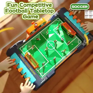 Upgraded Dual-Player Football Table Game Set, Interactive Fun Board Game for Adults & Kids, Perfect Gift Idea Soccer Board Game for Kids: Mini Foosball Table Game Interaction Soccer Toys for 3-12 Year Old Indoor Family Playroom Party Perfect Birthday Gift