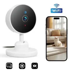 1080P Smart Security Camera, 2.4GHz WiFi Surveillance Cam, HD Video,IR Night Vision, PIR Motion Detection, Baby/Pet Monitor, 2-Way Talk, 24/7 Indoor Use, Cloud & SD Card Storage, Easy Setup