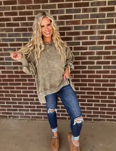 Oversized girlie pullover- mocha Oversized girlie pullover- mocha