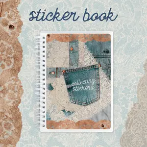 Sticker Book • Collecting Stickers • Reusable Sticker Book, Sticker Storage Paper, Sticker Collection Album