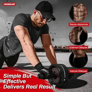 Ab Wheel Abdominal Roller, Core Strength Training Equipment, Quiet Stable Design, Ideal for Home Gym Use, Perfect Gift for Fitness Enthusiasts