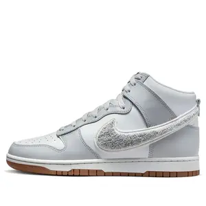 Nike Dunk High 'Chenille Swoosh - Light Smoke Grey' DR8805-003