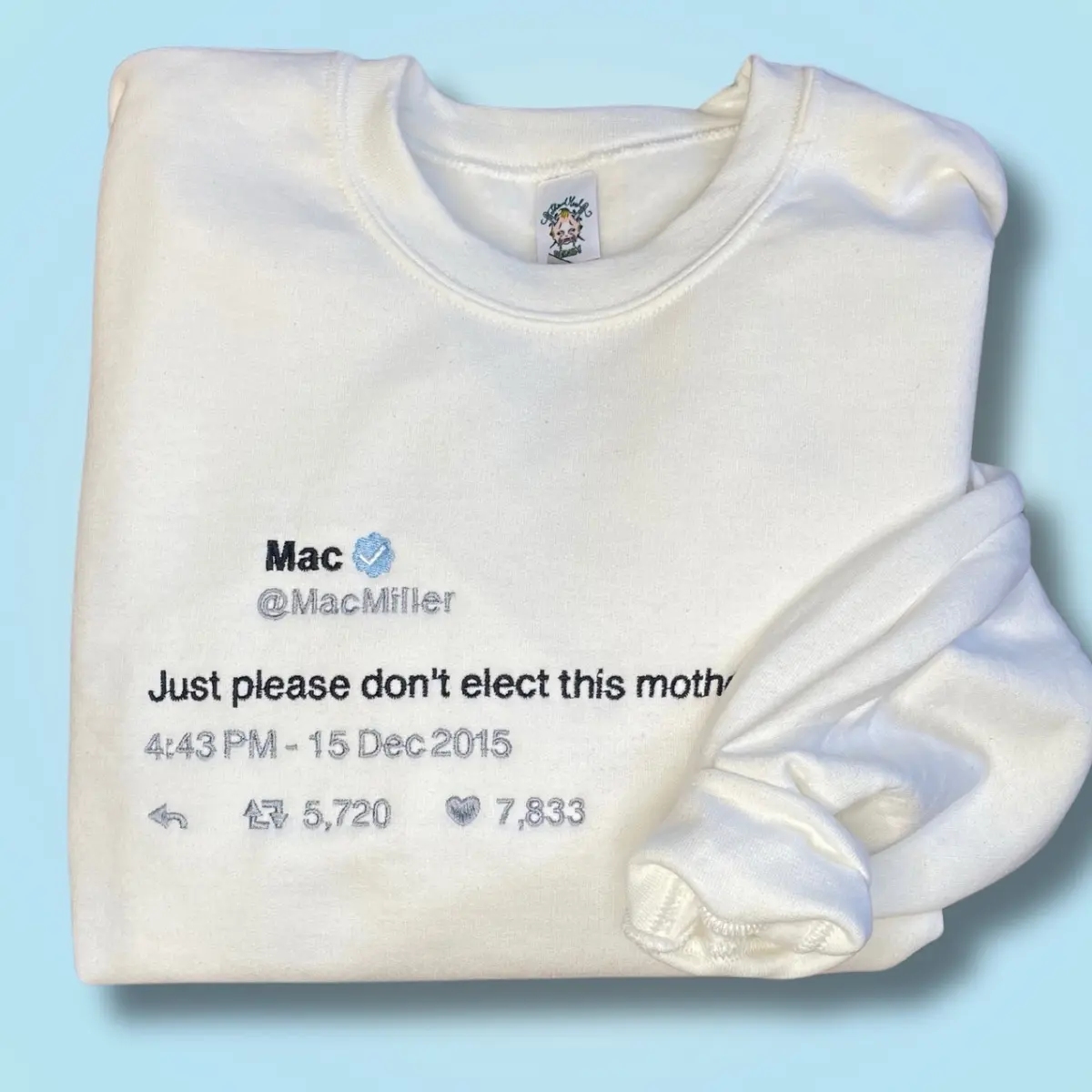 Iconic Tweet Embroidered Unisex Crewneck Sweatshirt