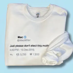 Iconic Tweet Embroidered Unisex Crewneck Sweatshirt