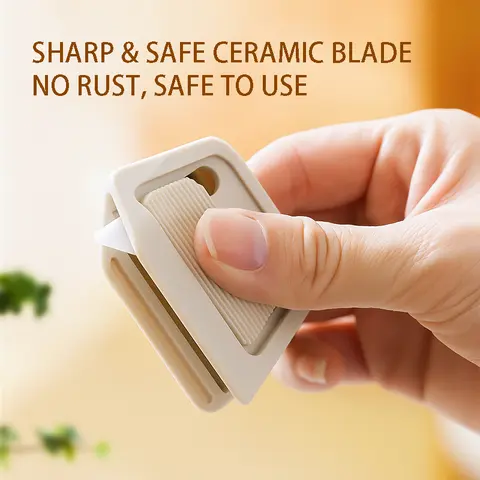 Portable Ceramic Box Cutter Knife With Automatic Rebound (Can‘t be Locked) and Magnetic Suction, Unpacking tools