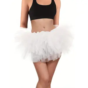 Tutus for Women Adult 5 Layered Tutu Tulle Skirts Costumes for Womens Tutu Skirts for Girls Teens Halloween Ballet White Womenswear skirts skirts women