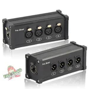 4 Channel DMX Hub Over Network Signal XLR Cable Extender FAT TOAD | Male & Female Pack with 3 Pin XLR to RJ45 Ethercon Wire for Live Stage Sound Monitoring, Studio Recording & DJ Lighting, PA AES-EBU