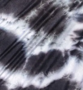 60" Modal & Spandex Stretch Black and White Tie Dye Tie Dyed Apparel Jersey Knit Fabric by The Yard