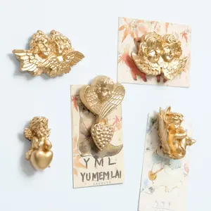 5 or 6 Piece Set Angel Refrigerator Magnets, Cute Cupid Angels, Decorative Office and Kitchen Accessories, Ideal for Thanksgiving and Christmas Gifts, Decoration