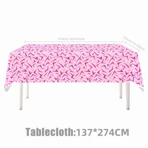 Hunter Girl Lightning Party Tablecloth, Waterproof Disposable Table Cover, Perfect Gift for Friends and Couples, Wedding Birthday Graduation New Year Christmas