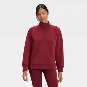 Women's Airy Sleek Legging Friendly Half Zip Sweatshirt - All In Motion