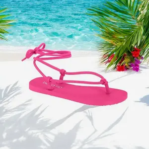 Comfort Weightless Lace Up Open Toe Summer Sandals - Stylish Footwear for Walking, Comfortable Design, Ideal for Summer Wear