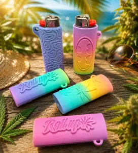 Summer Rainbow Limited Edition Rollup Lighter Cover with Lanyard Loop Lightweight