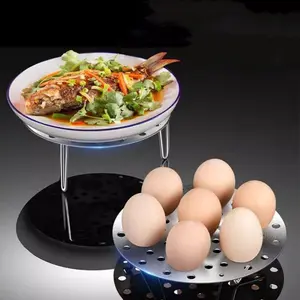 1pc Home Foldable High Leg Steamer Basket Steamer Egg Rack Kitchen Insulated Steamer Vegetable Steamer Grid