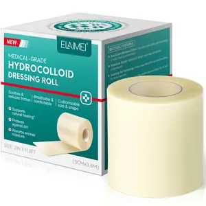 Elaimei Hydrocolloid Bandage, Promotes Natural Wound Healing, Absorbs Exudate, Waterproof & Antibacterial, Ideal for Diabetic Foot Ulcers