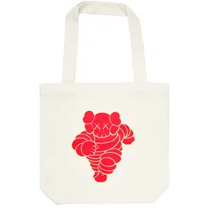 KAWS CHUM Tote Bag Red