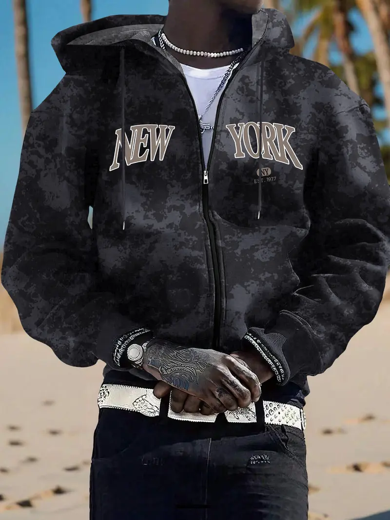 ny zip black hoodie - TikTok Shop