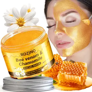Rozino Gold Peel-Off Mask 50Ml Bee Venom & Chamomile Facial Treatment for Skin Repair and Hydration