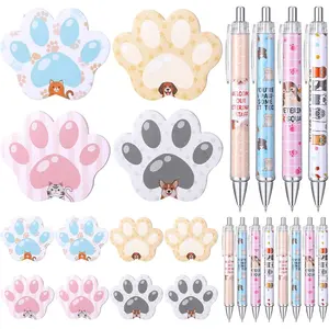 24 count  Writing Pens Veterinary Ink Ballpoints Sticky Notes Set Veterinary Week Gifts for Vet Tech Staff Puppy  Paw Supplies for Appreciation Birthday Office School Gifts(Vet Tech)