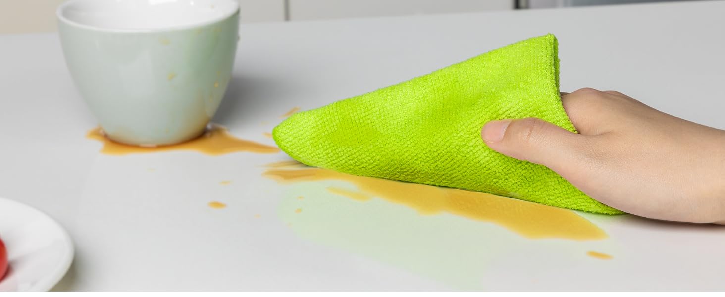 Microfiber Cleaning Cloth,Pack of 12,Size:12.6" x 12.6"