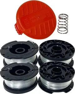 AF-100 Replacement Spool 0.065 String Trimmer Line for Black & Decker BESTA510 LSTE523 LSTE525 LST300 LST136 LST136B LST140C LCC222 LST201 String Trimmer Eater string for AF-100-BKP/AF-100-3ZP Spool