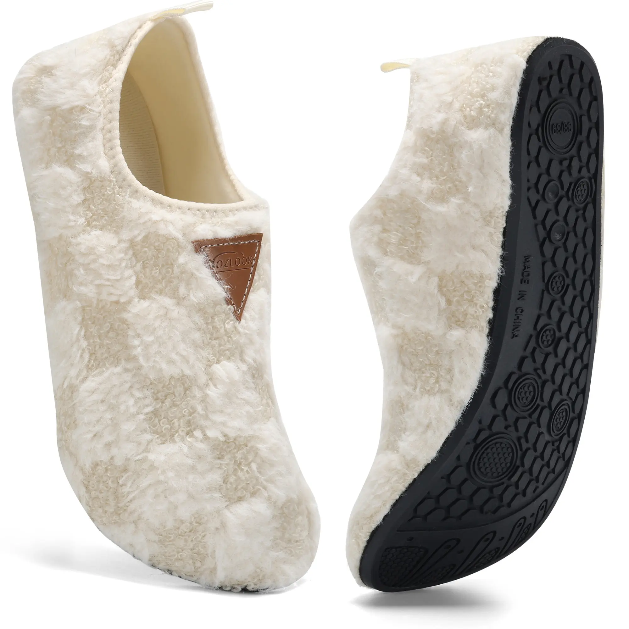 Women's Soft Sole Slippers - Lightweight Non-Slip Slide Footwear, Winter Warm Portable Indoor-Outdoor Shoes for Home, Travel