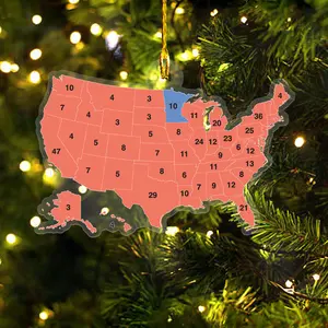 US Presidential Election 1984 Ornament, Decorations Remember Ronald Reagan, 40th President of the United States, Car and Tree Hangers