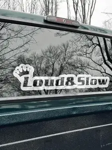 Loud & Slow, Custom Decal Bumper Sticker Window Graphic Car Truck SUV Toolbox