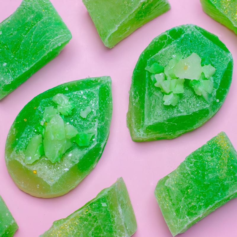 Silky Gem Crystal Candy - Coconut Pandan Jade - Handcrafted Crystal Candies - Perfect for Gifting & Sharing