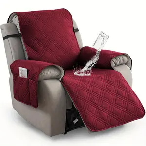 Waterproof Recliner Cover with Pocket, Non-Slip Sofa Protector, Washable Furniture Protector for Living Room, Office & Bedroom Decor