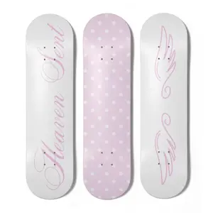 Pink Polka Dot Skateboard Set