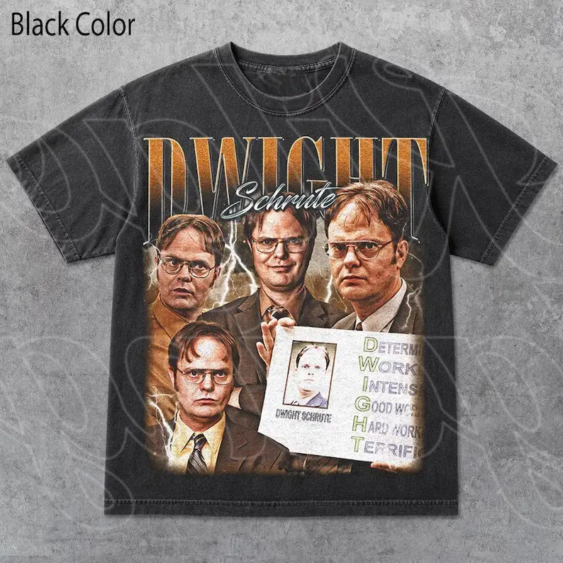 Dwight Schrute T-Shirt, The Office TV Show Tee, Rainn Wilson Assistant to the Regional Manager Graphic Shirt, Comedy Series Fan Merch