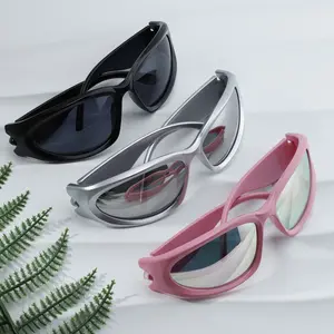 3 Pairs of Fashionable Cat-Eye Black/Pink/Silvery Frame Large Frame Glasses Suitable for Daily Wear, And Fashion Shows