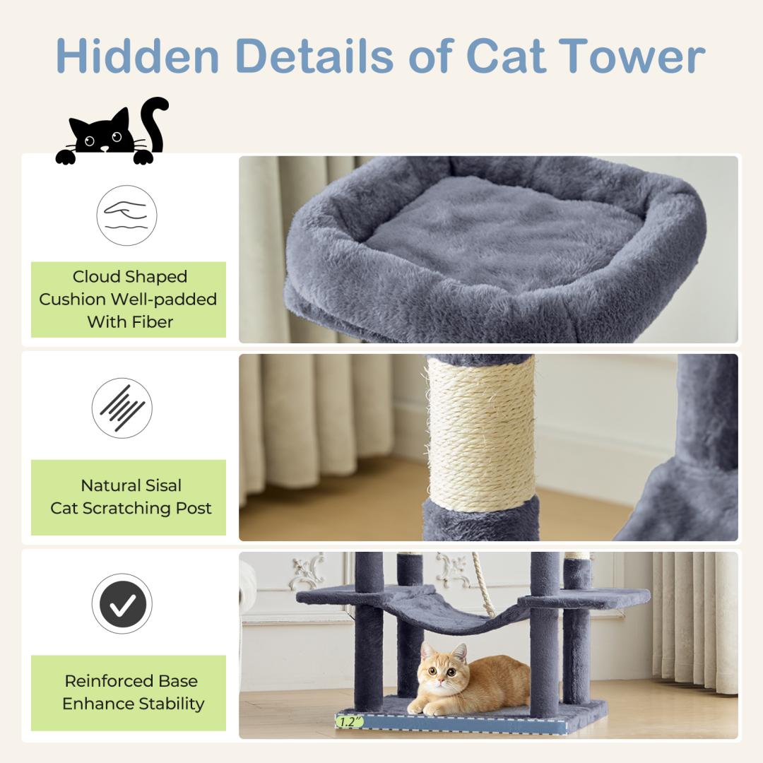 66 Inch Cat Tree Tower