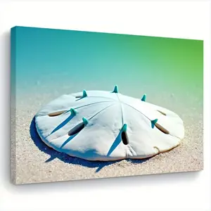 A Quiet Beach Dollar Canvas Art - Wooden Frame Wall Hanging Decoration, Wall Art Painting, Ready to Hang, Coastal Home Decor, Suitable for Living Room, Bedroom, Kitchen - Ideal Gift for Her or Him, Coastal Home Decor, Perfect Room Decoration