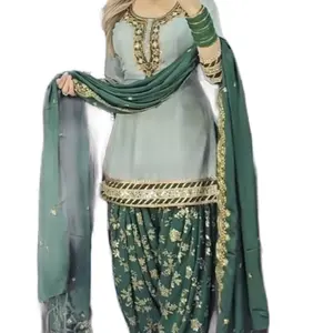 Indian Punjabi Salwar Kameez Elegant Design and Comfortable Fit Casual Womenswear Dresses Embellished Ensemble Outfits