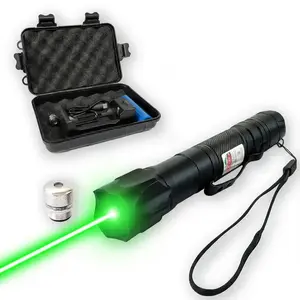 Rechargeable Green Light Pointer, Multi-Pattern Presenter, Durable Metal Body, for Classroom, Office & Presentation Use