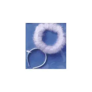 RG Costumes 65162 Angel Halo Costume With Marabou - White