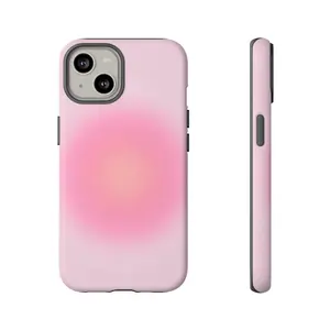 Pink Aura Phone Case for iphone 11,12,13,14,15,16, Samsung S Series